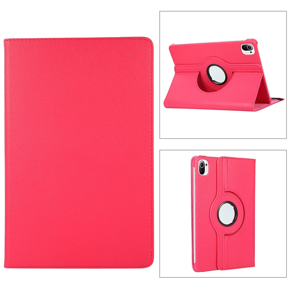 360 Degree Rotating Case For Xiaomi RedMi Pad 2 SE 11 10.61"Stand Cover Xiaomi pad 5 6 11 Pad 7 Pro 11.2 PU Leather Tablet Cases
