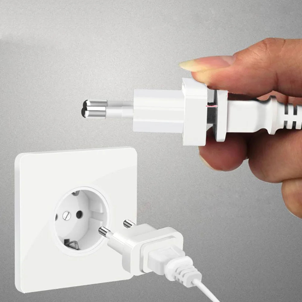 1pcs 4.8/4.0mm Power Plug Adapter US To EU Europe Plug Power Converter Travel Charge Adapter US to EU Adapter Electrical Socket