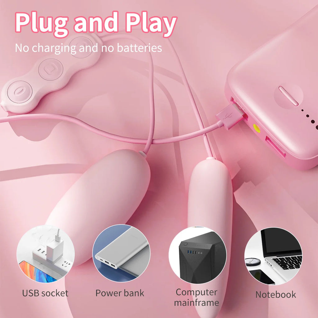 Jissbon Bullet Vibrator Double Egg Women Toy Vajina Vibration 20 Mode Clitoral G-Spot Stimulator Penetration Sexy Adult For Girl