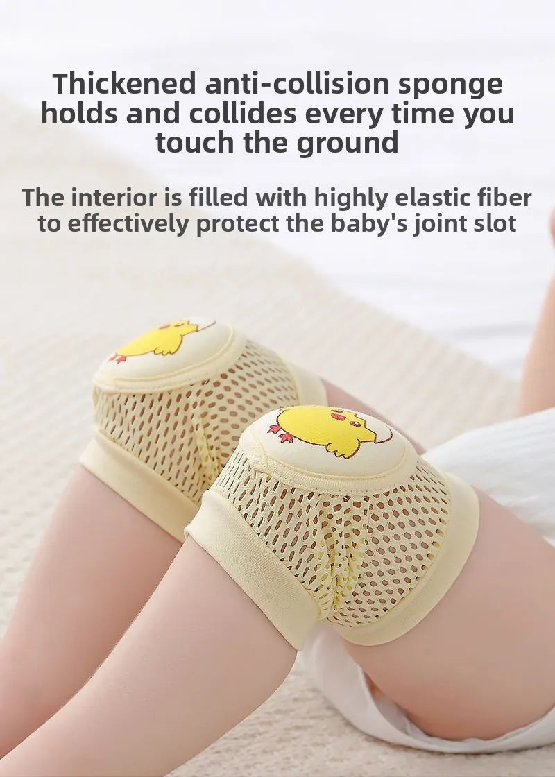 Anti-Fall Learning to Walk Gear for Infants & Toddlers Baby Knee Pads 1 Pair - Thin Summer Crawling Protection,
