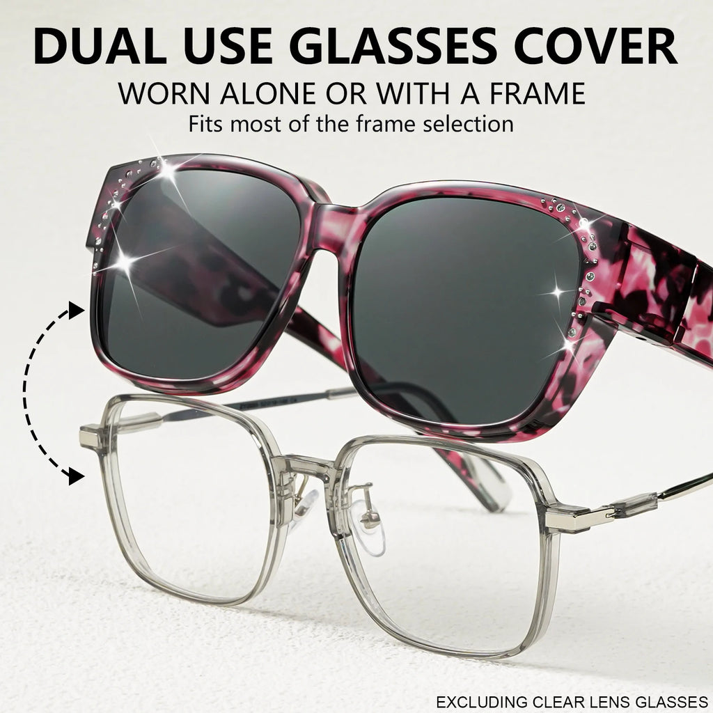 Oversized Square Fashion Sunglasses - Decorative Lenses for Fashion & Style, Stylish Eyewear, Elegant Eyewear Fashion Glasses