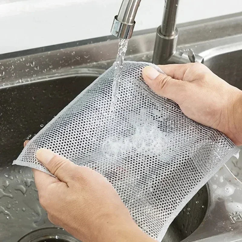 1/5/10/20/30/40pcs single-layer silver-threaded wet wipes, household kitchen stove dishwashing cloths