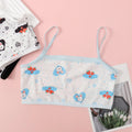 Girls' Camisole Style Bra Girls' Developmental Period Vest Cute Printed Children's Underwear Comfortable Lightweight Breathable