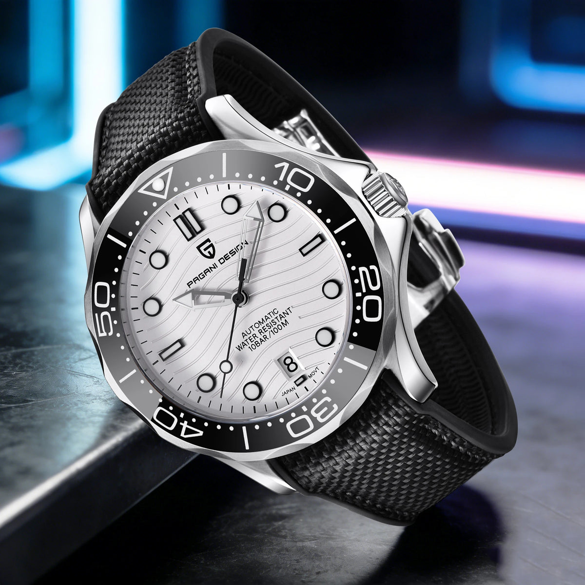 PAGANI DESIGN Men's Automatic Mechanical Watch Exclusive Customization Limited-Edition Luminous Sapphire Mirror Reloj De Buceo