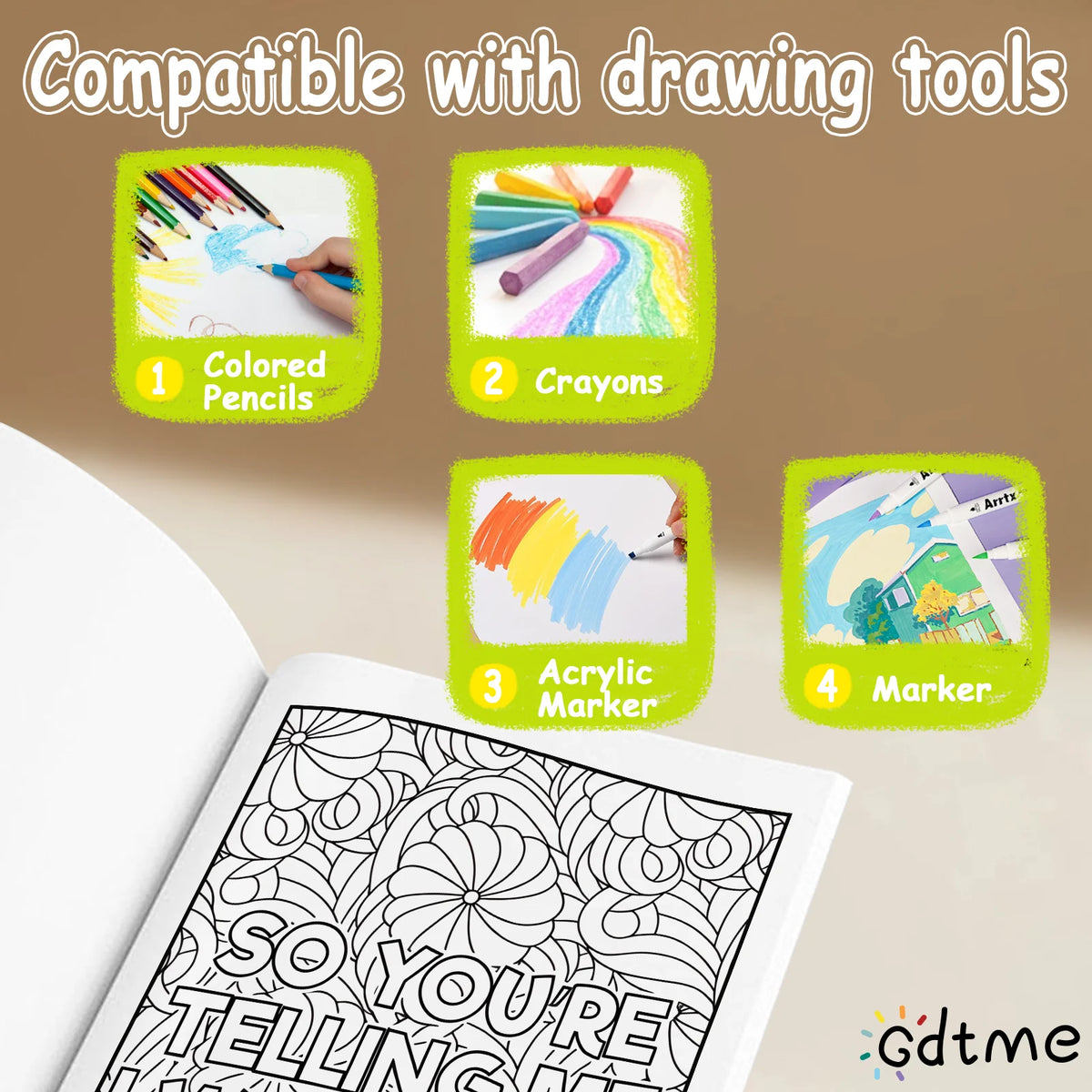 THINGS JWANT TO SAY AT WORK BUT CAN'T Coloring Book Adult Relieve Stress Bold-easy DIY  Art Self-Painting Drawing Books