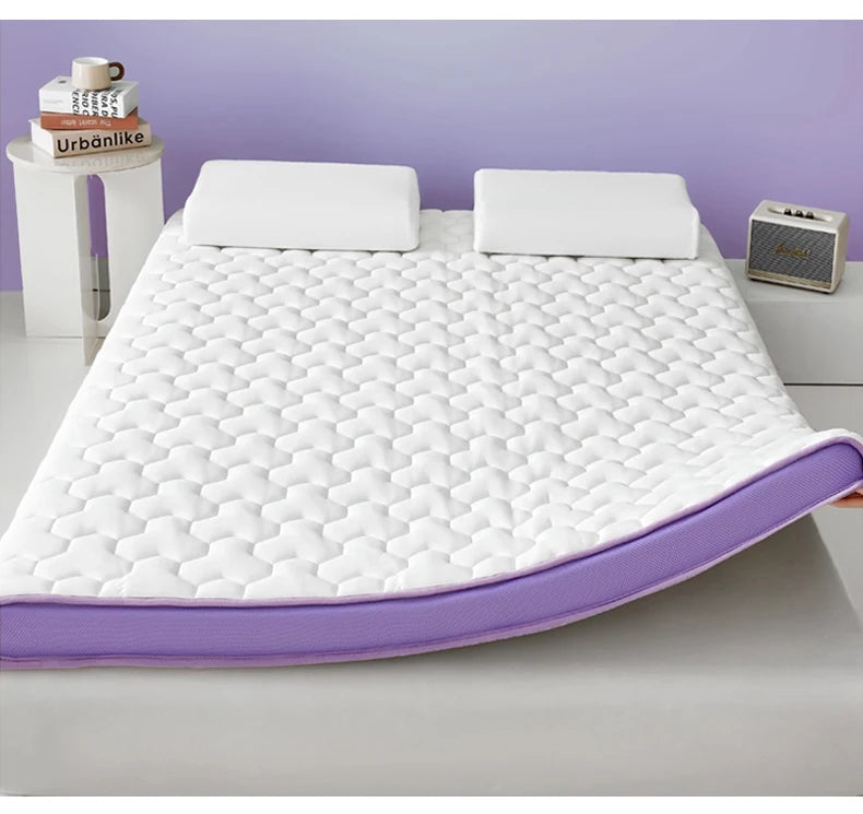 Double Foldable Memory Foam Latex Tatami Mat for Students Dormitory – Elastic Cushion Sleeping Mattress, Home Use, Single and Do