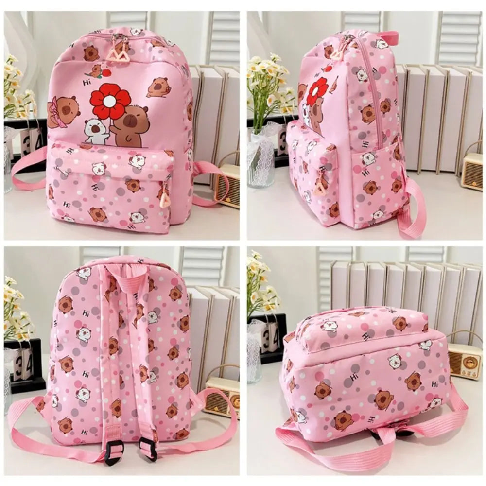 New Nylon Backpack Large Capacity Lightweight Shoulders Bag Alleviate Burden Waterproof Schoolbag Back To School