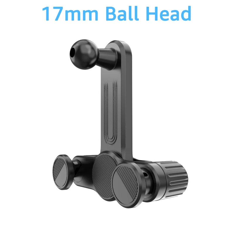 Acessórios de carro para suporte de telemóvel com cabeça esférica de 17 mm, base de montagem para ecrã da consola central do carro