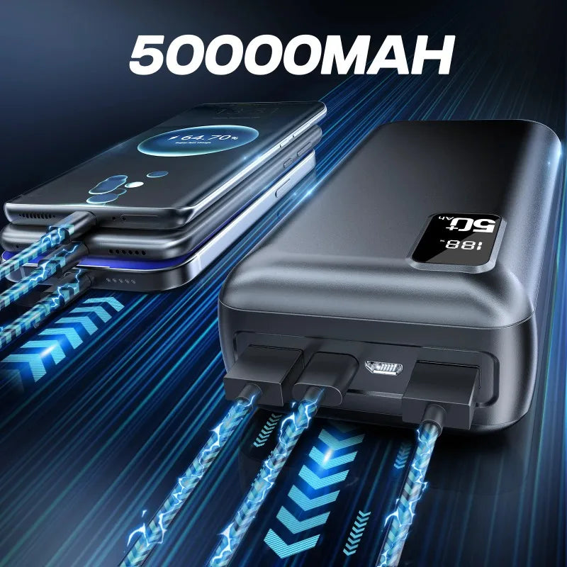 22.5W Fast Charging 20000 MAh Ultra Large Capacity Power Bank with Digital Display Portable Mobile  for  IPhone17 Xiaomi