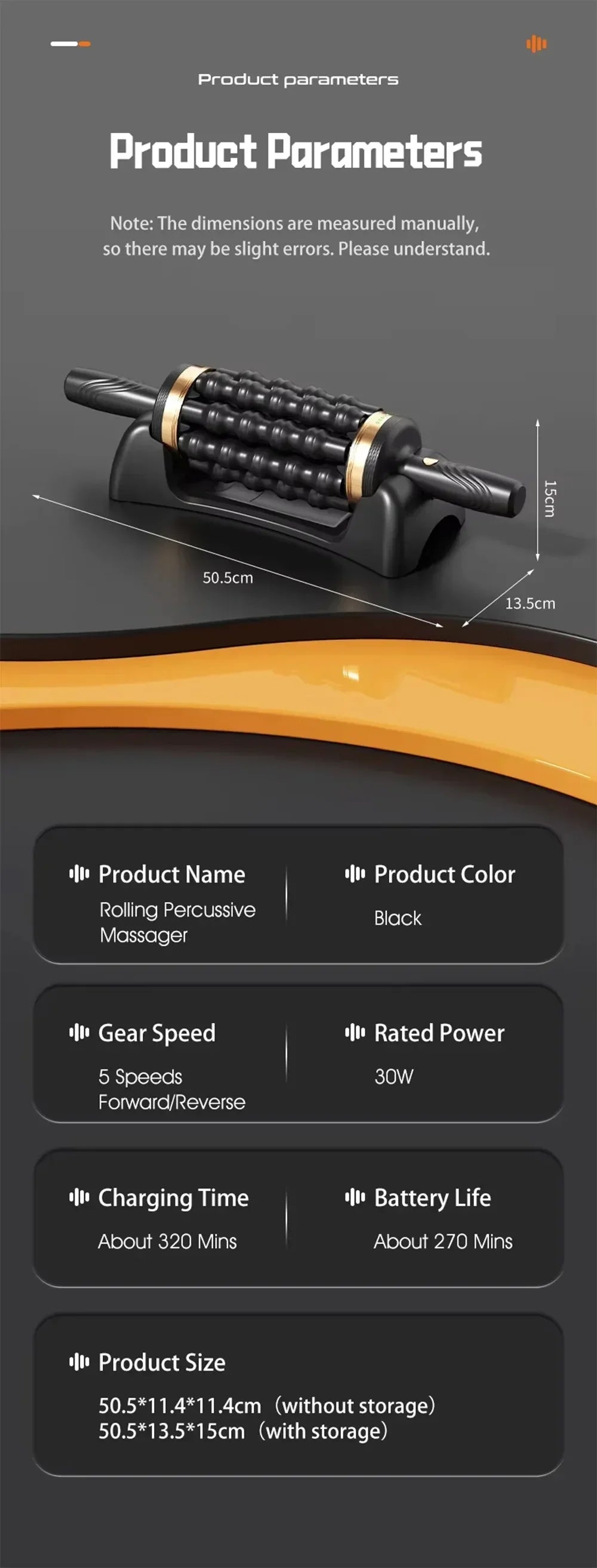 2026 New Arrival Hand Held Massager for Muscles Rolling Percussive Massager Powered Muscle Roller Massager Whole Body Relief