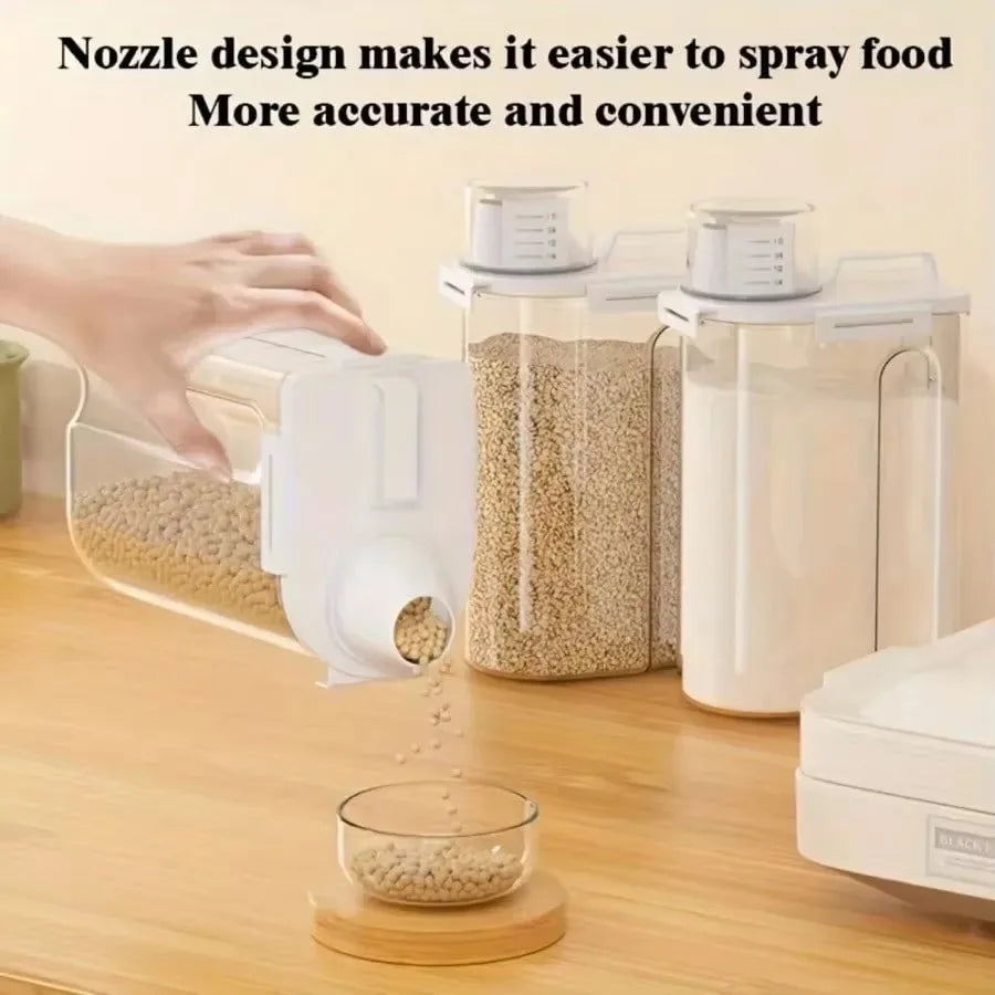 Hot Sale Reusable Laundry Detergent Dispenser Sealed Storage Container For Grain Miscellaneous Storage Tank Kitchen Storage Box
