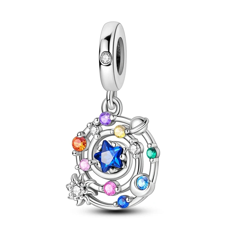 New Original Charm Beads 925 Sterling Silver Butterfly Hot Air Balloon Dangle For Bracelet Women Girl Fine DIY Jewelry Gift