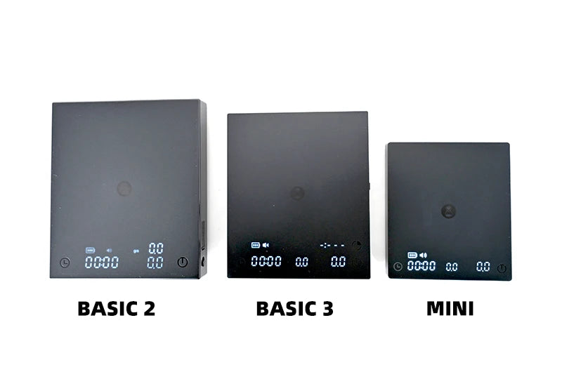 TIMEMORE Scale Black Mirror Mini Pour over Espresso Scale With Brewing Flow Rate and Heat Insulation Pad Electronic Coffee Scale