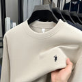 Luxury brand long sleeve T-shirt men's autumn Paul trendy exquisite pony embroidery pullover loose casual round neck sweatshirt
