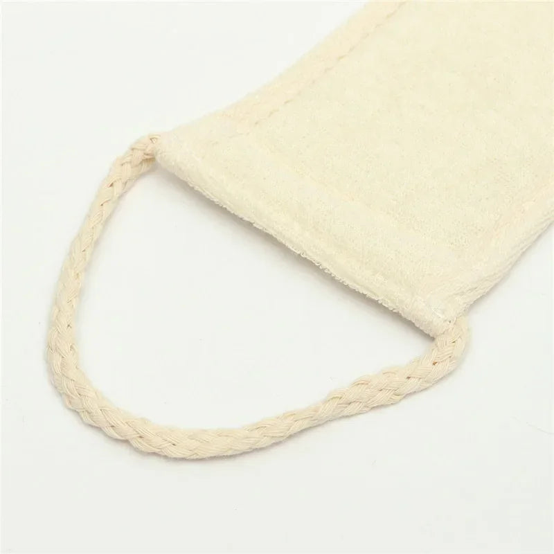 Long Strap Exfoliating Bath Sponge Soft Body Scrubber Washcloth Dead Skin Removal Tool For Shower Spa Daily Skin Care