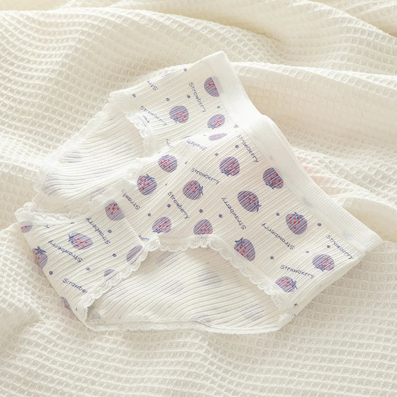 New Underwear Women Cute Rabbit Pattern Panties Girls Briefs Sexy Lingeries Cueca Calcinhas Cotton Shorts Underpants Cute Panty