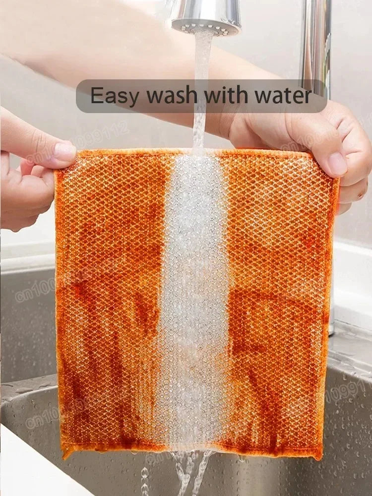 1/5/10/20/30/40pcs single-layer silver-threaded wet wipes, household kitchen stove dishwashing cloths