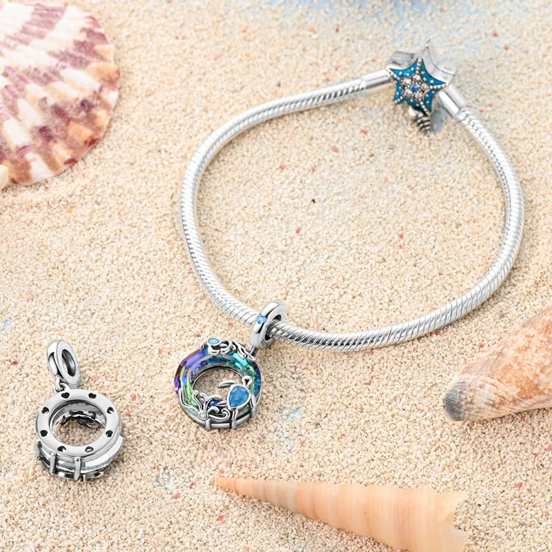 New Original Charm Beads 925 Sterling Silver Butterfly Hot Air Balloon Dangle For Bracelet Women Girl Fine DIY Jewelry Gift