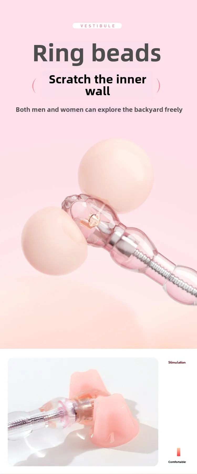 Electric Anal Plug Prostate Massager Anal Pull Beads Ass Vibrator Dildo G-Spot  Vaginal Stimulator Male Female Masturbator
