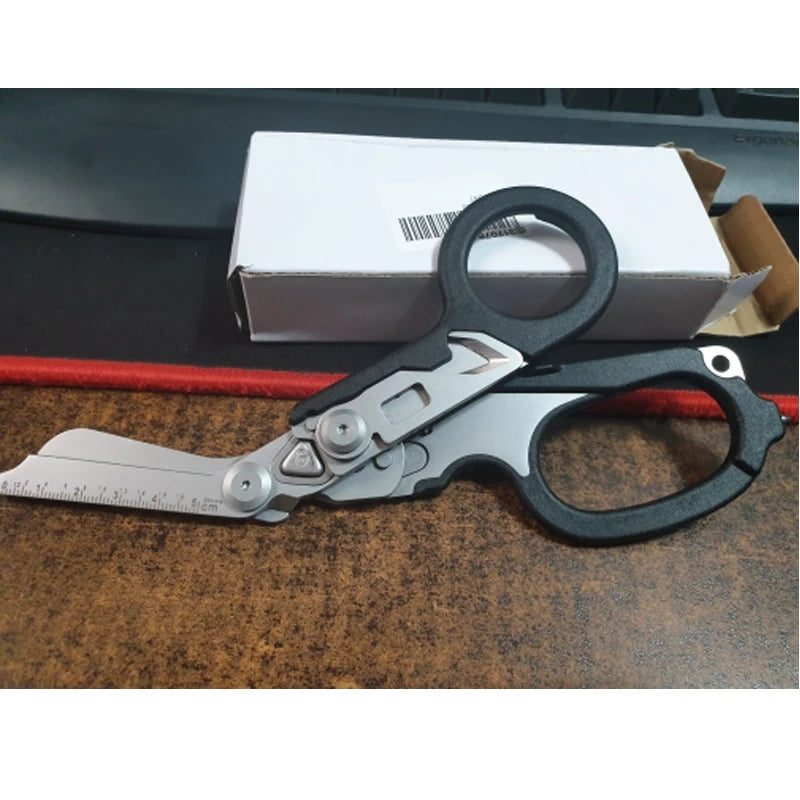 Multifunction Scissors Leatherman Raptors First Aid Expert Tactical Folding Scissors Outdoor Survival Tool Combination Gadget