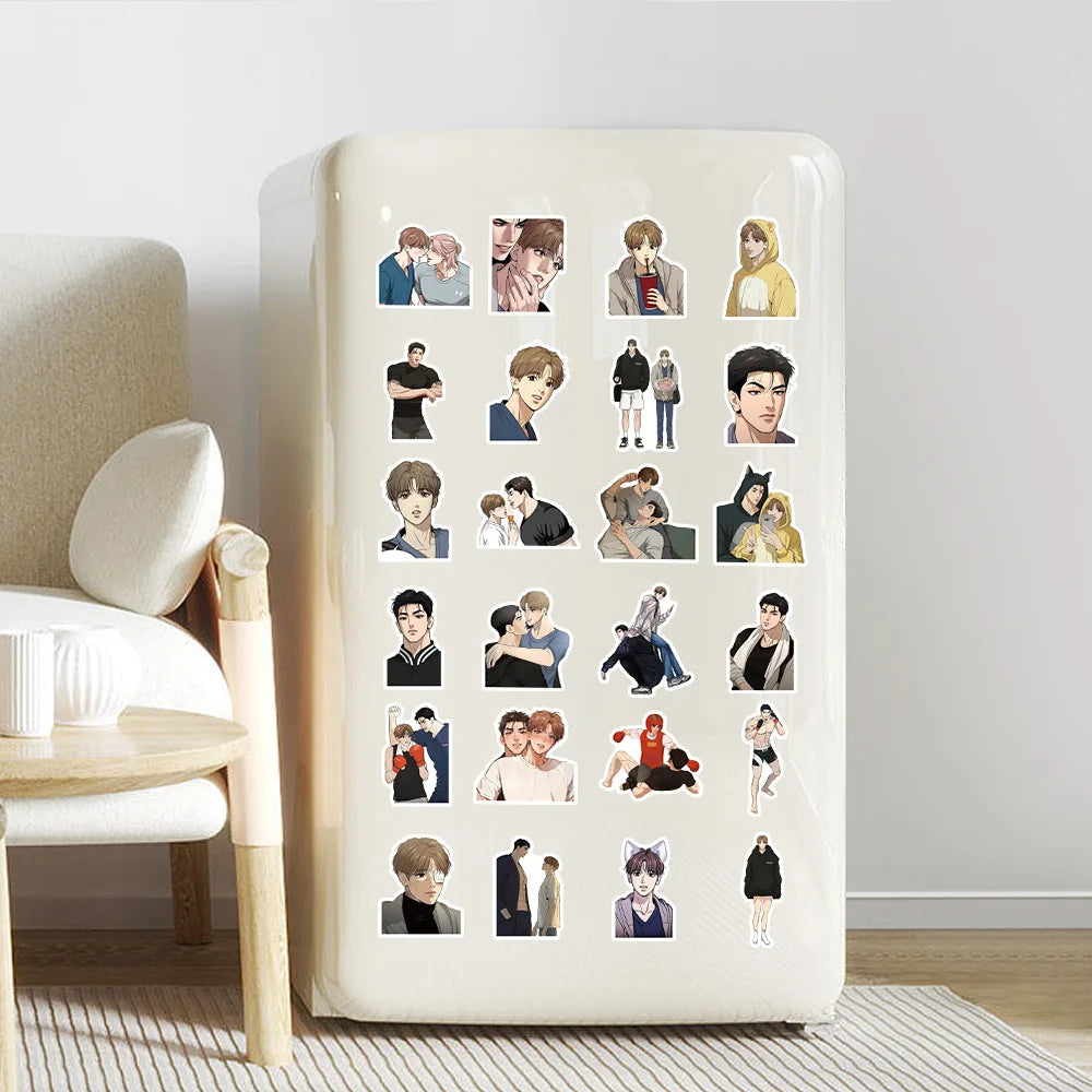 50Pcs Korean Manwha Jinx Sticker Joo Jaekyung Kim Dan DIY Stickers Skateboard Motorcycle Suitcase Decor Phone Laptop Decals