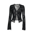 Women's Slim Fit Chiffon Ruffle Trumpet Sleeve Shirt Autumn Fashionable Elegant Top for Business Casual Wear
