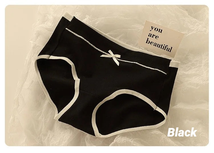 Women'S Underwear Set Breathable Full Panties For Girls Soft High Waist Briefs Student Style Pcs Antibacterial Ice Silk