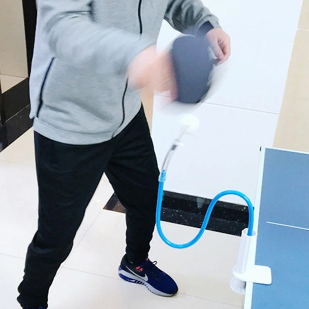 Table Tennis Trainer Practice Training Device Rapid Rebound Ping Pong Robot with Table Clamp Professional Pingpong Balls Machine