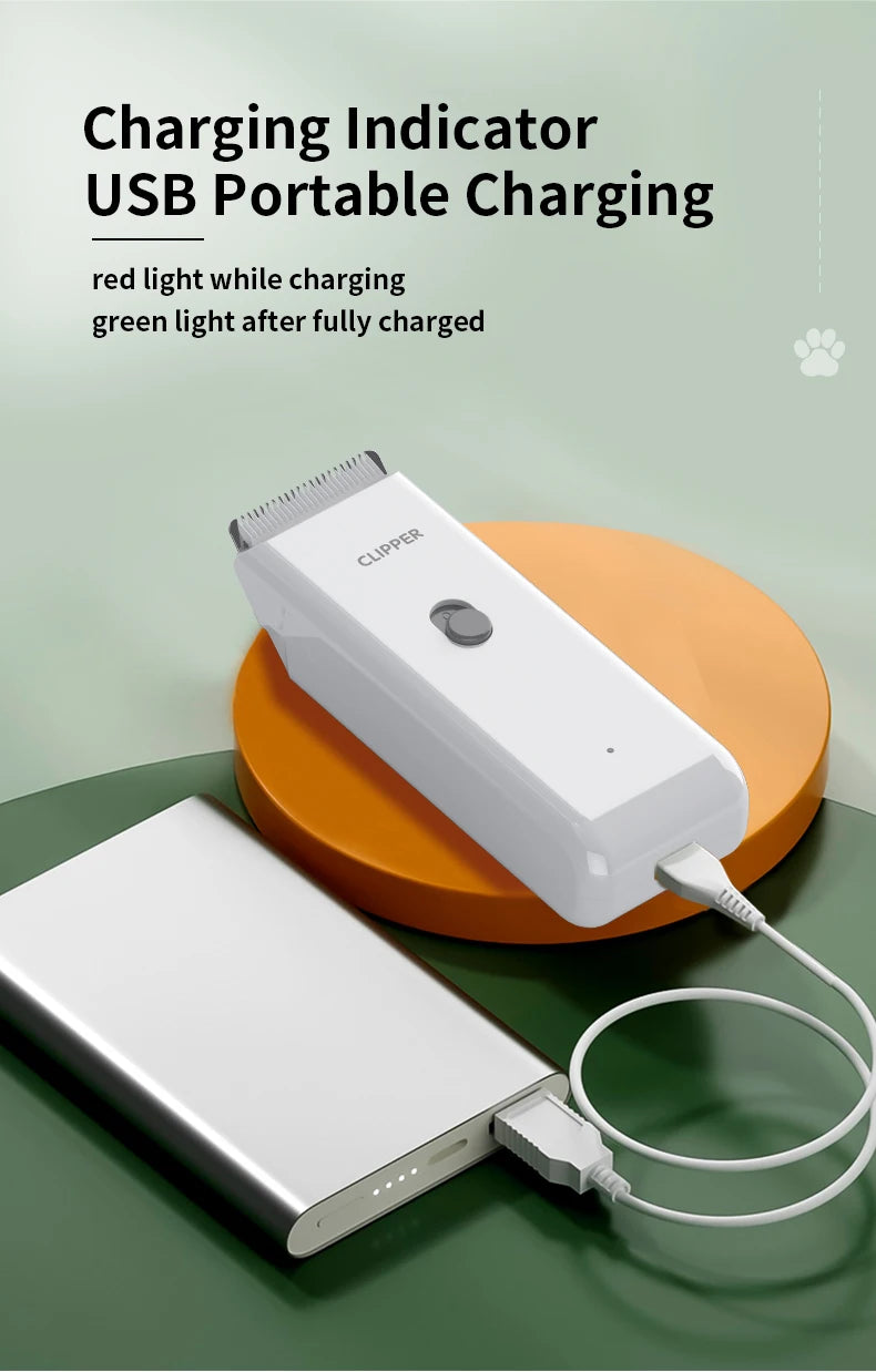 Pet Hair Clippers for Cats Dogs, Low Noise Waterproof Wireless Grooming Trimmers for Pet Salon, Optional Replacement Blades