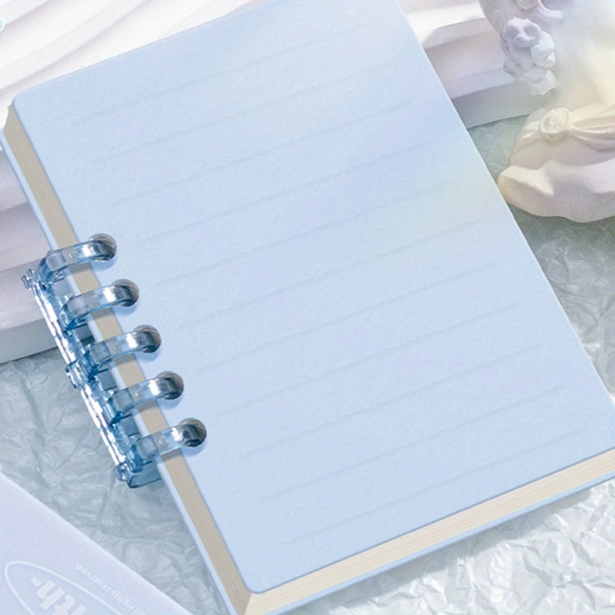 1PC 80 Sheets Portable A7 Mini Loose-Leaf Notebook, Pocket Memo Diary Planner, Agenda Organizer for School & Office Supplies