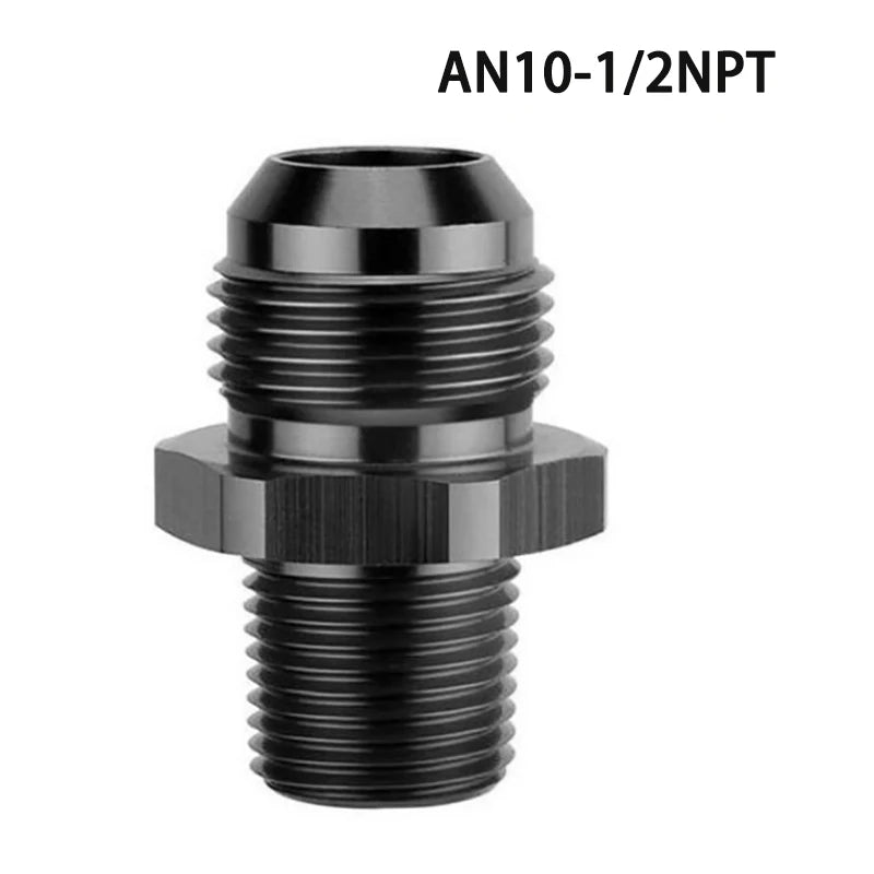 AN4 AN6 AN8 AN10 AN12 To 1/8 1/4 3/8 1/2 3/4 NPT Oil-cooled Adapter Universal Straight Fuel Hose Adapter Pipe Thread Fitting