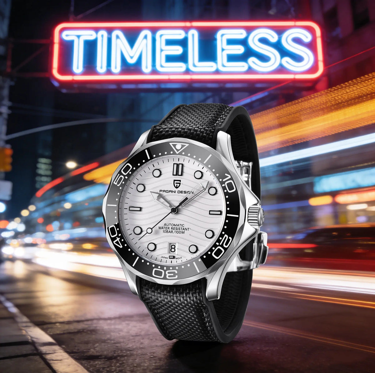 PAGANI DESIGN Men's Automatic Mechanical Watch Exclusive Customization Limited-Edition Luminous Sapphire Mirror Reloj De Buceo