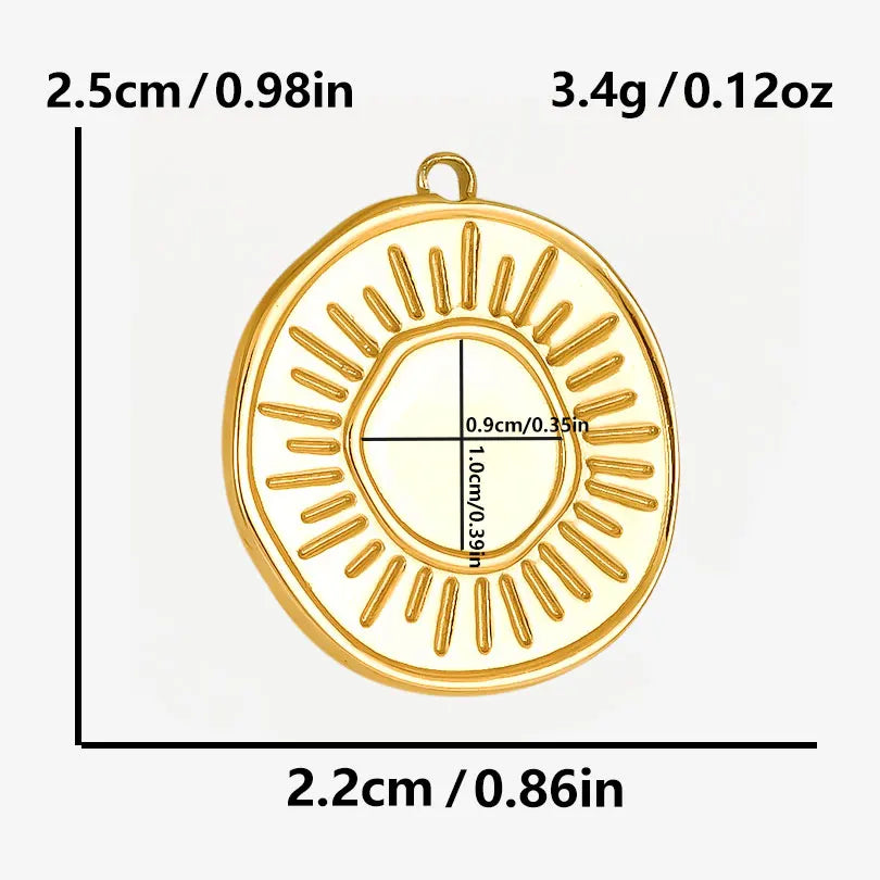 6pcs/Mix Classic Gold/Silver Color Heart Shaped Cross Irregular Shaped Pendant Stainless Steel Diy Women Necklace Accessories