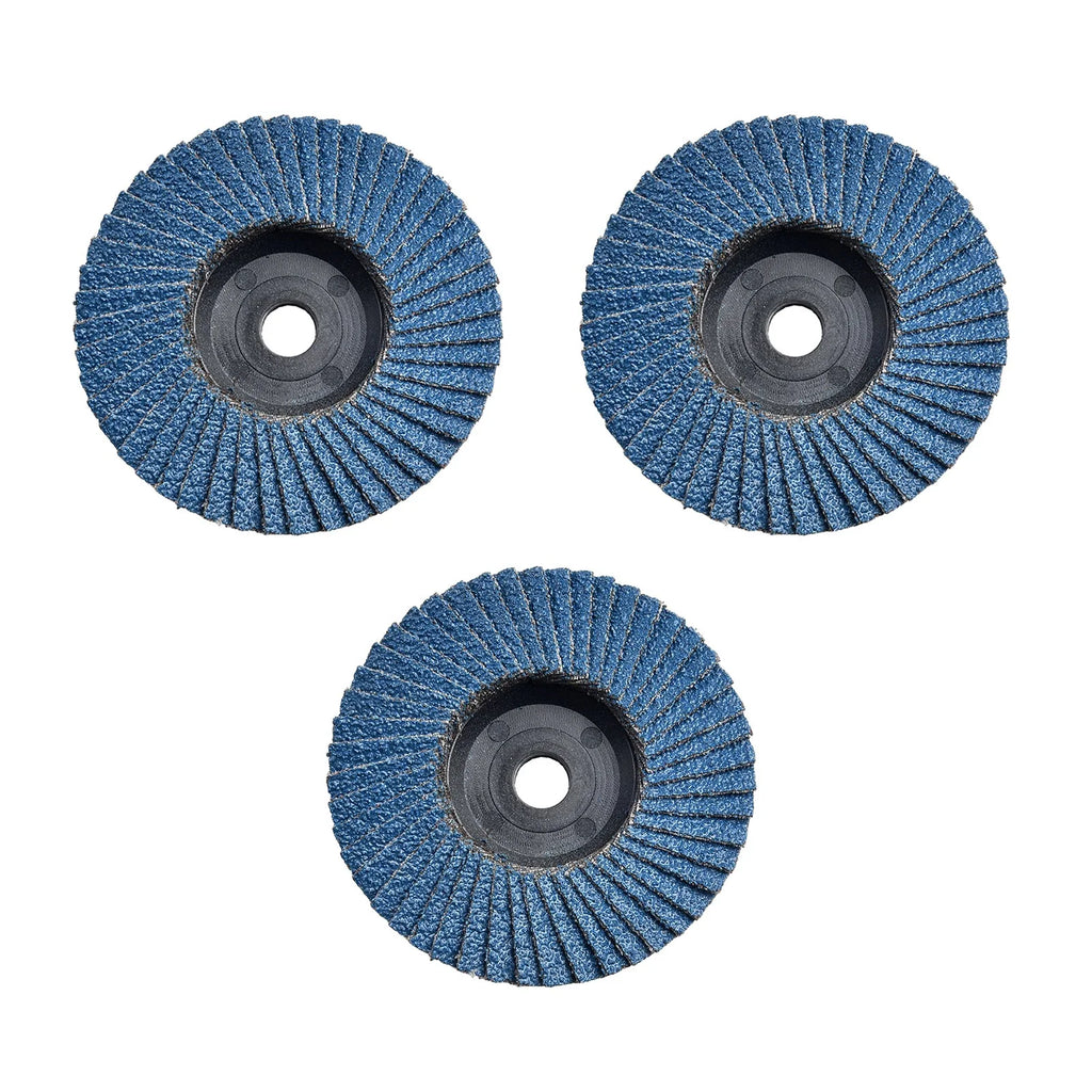3Pcs 3 Inch Flat Flap Discs 75mm Grinding Wheels Wood Cutting For Angle Grinder Discs Sanding Discs Grinding Wheels Blades