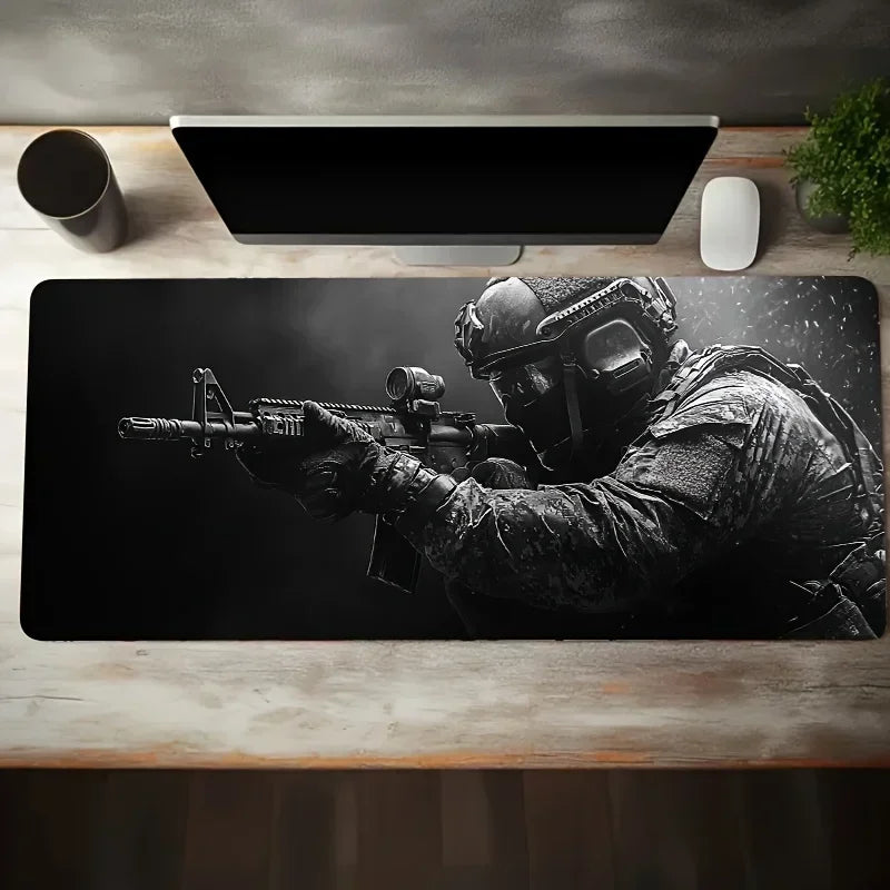 Cool E-sports Speed Large Tactical Soldier Mouse Pad Non-Slip XXL Desk Pad Gaming Accessories Home and FPS CSGO Gamer Mouse Mat