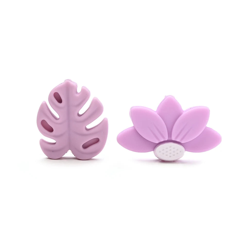 7Pcs Silicone Bead Set Soft Non Toxic Biteable Silicone Beads for Handmade Pacifier Chain Teeth Grinding Jewelry