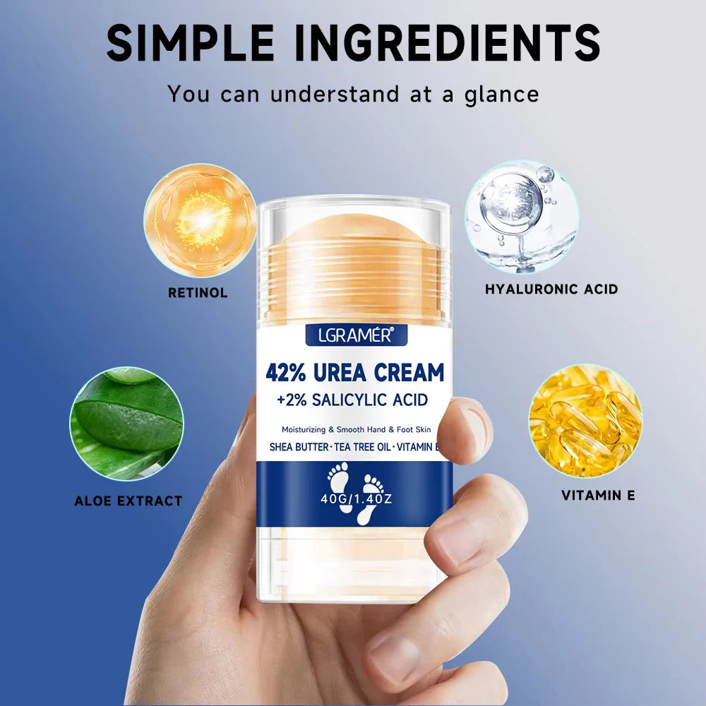 42% Urea Foot Cream + 2% Salicylic Acid Intensive Hydrating Foot And Hand Care Moisturizing Foot Cream And Hand Cream