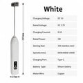 Wireless Milk Frother Electric Type-C Handheld Blender Stainless Steel Mini Coffee Maker Whisk Mixer For Coffee Cappuccino Cream