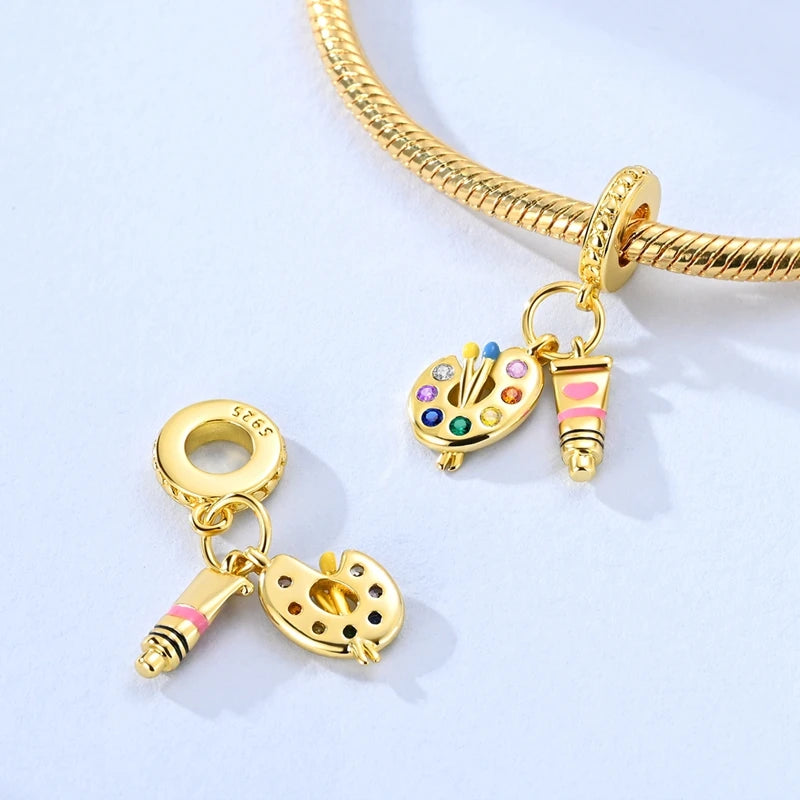 New Original Charm Beads 925 Sterling Silver Butterfly Hot Air Balloon Dangle For Bracelet Women Girl Fine DIY Jewelry Gift