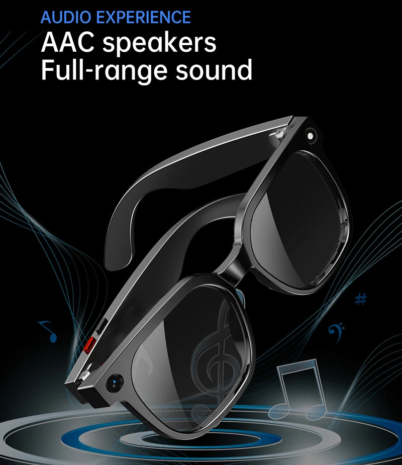800W Camera AI Glasses Color-Changing Translation Glasses Photo Video Recording Waterproof Call Music Smart Sunglasses