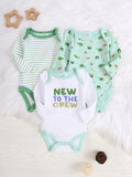 Baby Boy Onesie 3PCS New Style Baby Boy Clothes Spring/Autumn Long-Sleeved Onesie Cotton Fabric Suitable for 0-9 Months