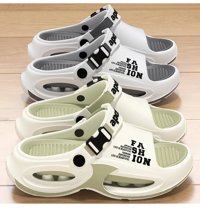Men Fashion Sport Slippers Indoor Outdoor Sandals Beach Flip Flop Thick Sole Male Slides Summer Non-Slip Men Shower Slippers