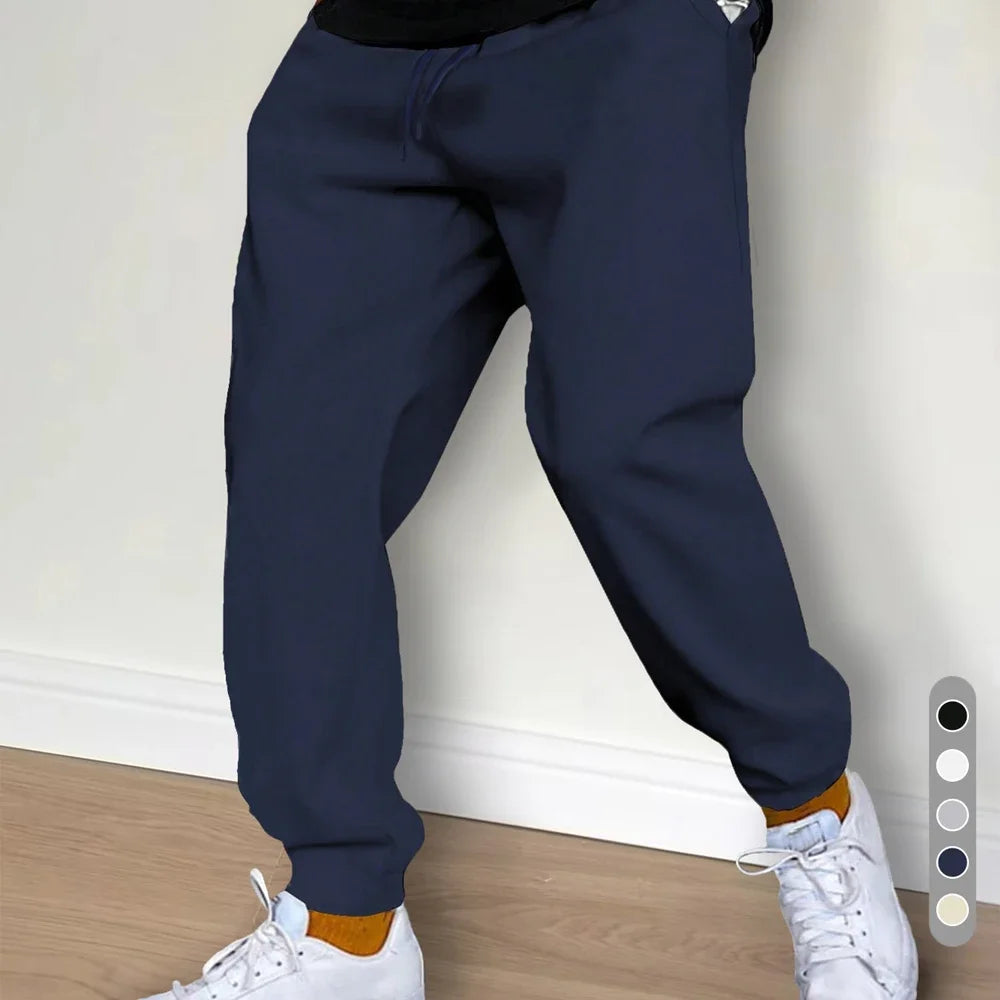 Men's Pants 23 Print Fleece Sweatpants Warm Jogging Pants Male Outdoor Trousers Straight Fashion Workout Sports Casual Long Pant