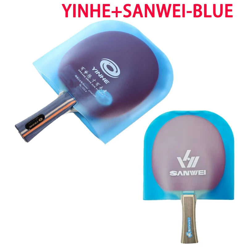 YINHE/SANWEI Table Tennis Racket Protection Covers Waterproof Paddle Film Protector Anti-oxidation Protective Bags Rubber Cover