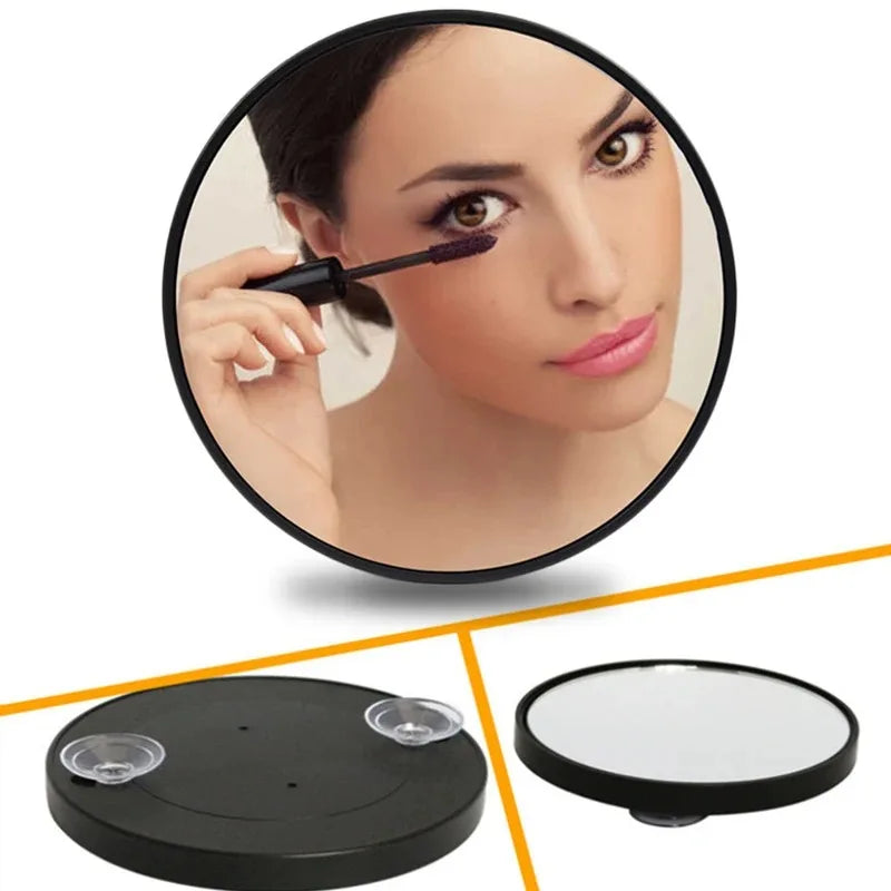 40x Powerful Suction Cup Magnifying Glass - 3.5" Travel Makeup Mirror for Blackhead Removal, Acne Extraction, Eyebrow & Eyelash