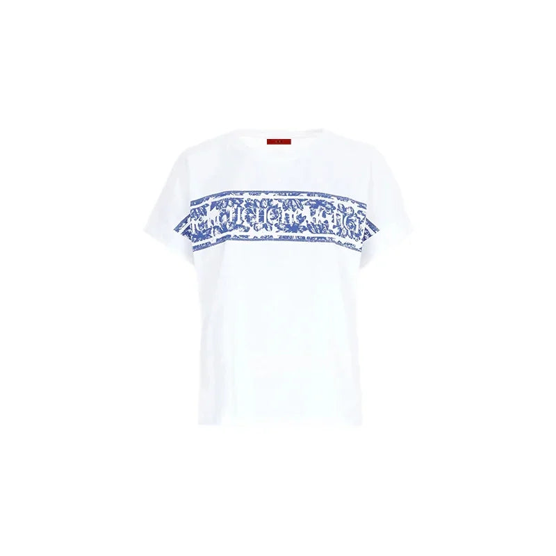 Female T-Shirts Short Sleeved Tees Casual New White Tops Women\\\'s T-Shirts Summer Vintage Fashion Ladies Cotton Tops