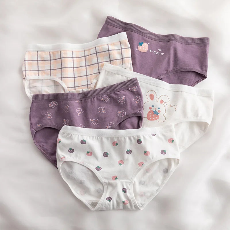 New Underwear Women Cute Rabbit Pattern Panties Girls Briefs Sexy Lingeries Cueca Calcinhas Cotton Shorts Underpants Cute Panty