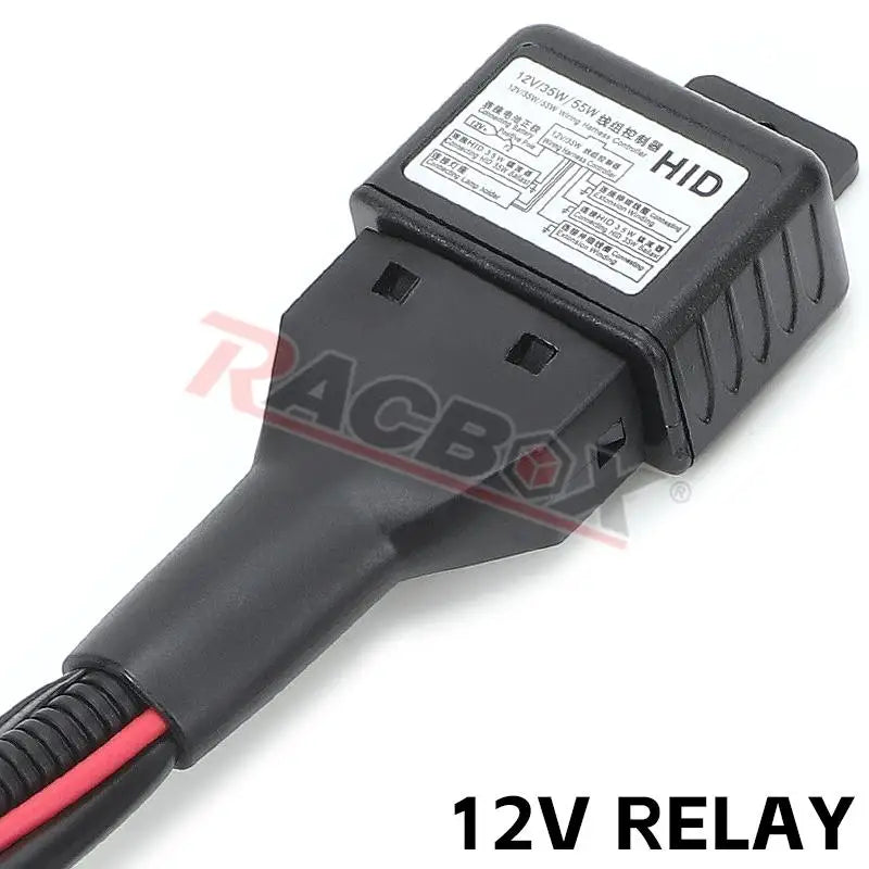Car H4 HID LED Light Wiring Relay Harness Kits 12V High Low Beam 1 Lead 2 Lamp Wire LED Head Fog Light Bulb Cable Plug & Play
