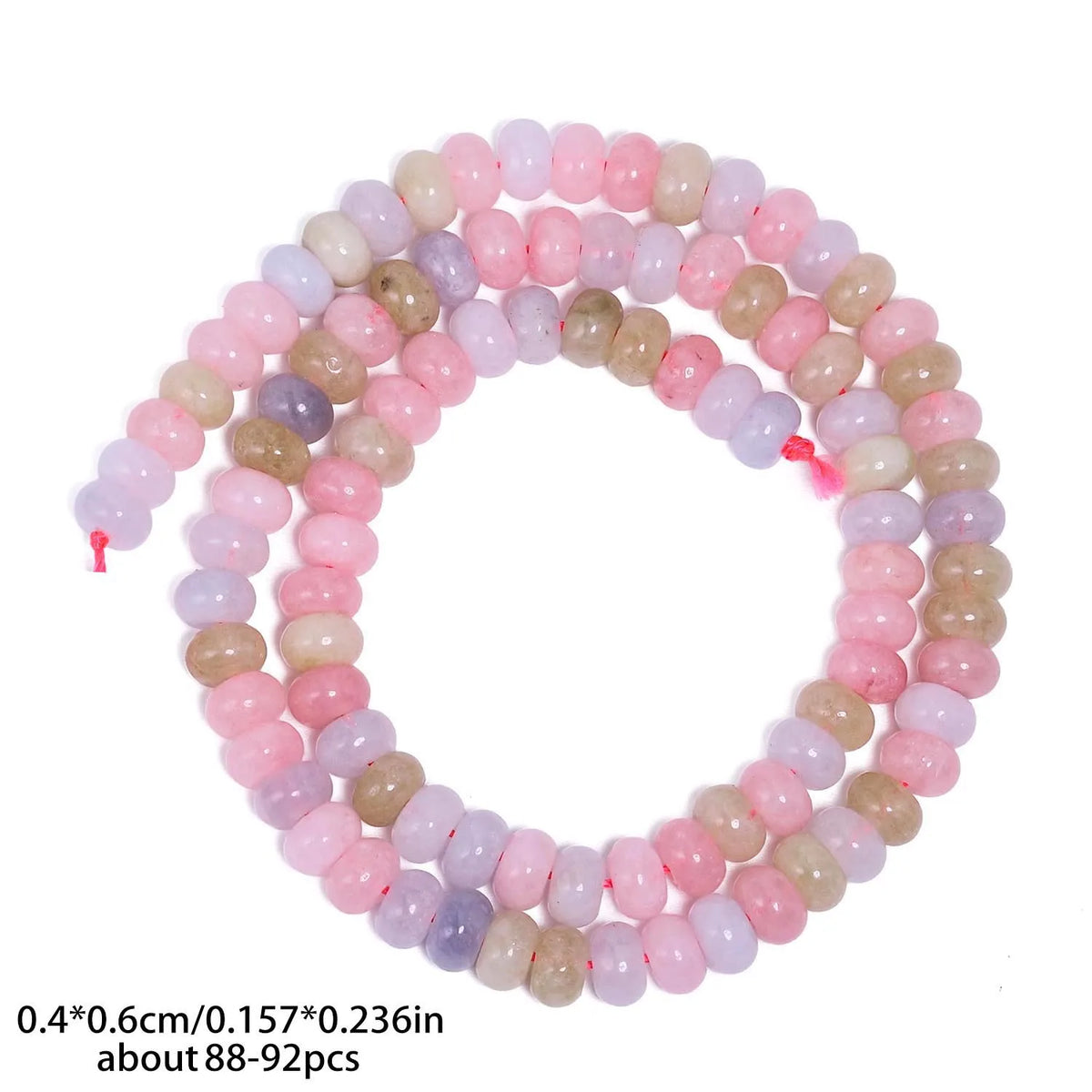 4x6mm Abacus Shape Jade Stone Beads Multicolor Mixed Spacer Beads for Jewelry Making Handmade DIY Bracelet Necklace Pendant