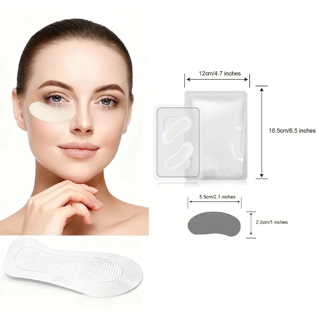 6pcs/3 Pairs Hyaluronic Acid Micro-needle Patches, Dermabrasion Facial Patches - 0.3mm Needle Length